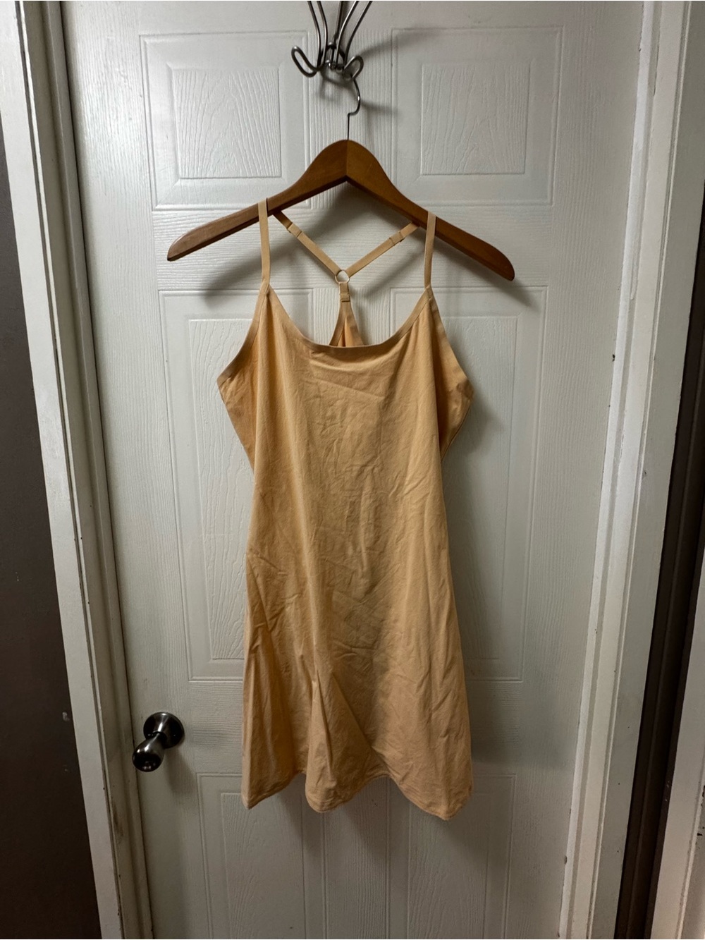 Outdoor Voices Tan Slip Dress with Racerback Straps